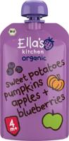 Ella&apos;s Kitchen Sweet potato pumpkin apple blueberrry 4+ mnd bio