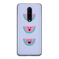 Smiley watermeloen: OnePlus 7 Pro Transparant Hoesje