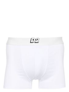 DSQUARED2 culotte en dentelle à bande logo - Blanc