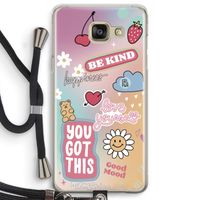 Positivity: Samsung Galaxy A5 (2016) Transparant Hoesje met koord