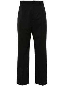 MM6 Maison Margiela pantalon court à coupe droite - Noir