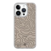 iPhone 14 Pro hybride hoesje - Abstract lines