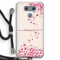 Hartjes en kusjes: LG G6 Transparant Hoesje met koord