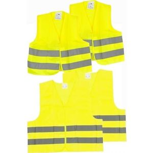 Autopech reflecterend vestje/hesje 2x volwassenen/2x kinderen   -