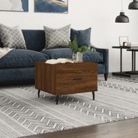 Salontafel 50x50x40 cm bewerkt hout bruin eikenkleur