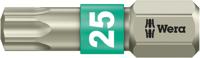 Wera 3867/1 TS TORX® Bits, RVS, TX 25 x 25 mm - 1 stuk(s) - 05071035001
