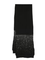 Fabiana Filippi foulard rectangulaire à sequins - Noir - thumbnail