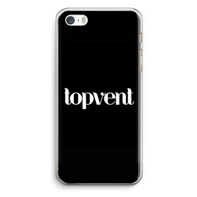 Topvent Zwart: iPhone 5 / 5S / SE Transparant Hoesje