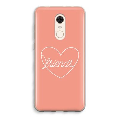 Friends heart: Xiaomi Redmi 5 Transparant Hoesje