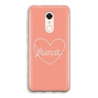 Friends heart: Xiaomi Redmi 5 Transparant Hoesje