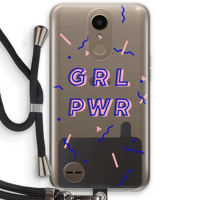 GRL PWR: LG K10 (2017) Transparant Hoesje met koord