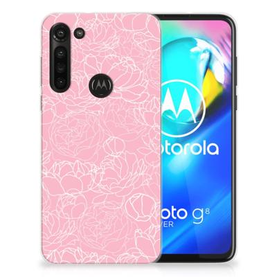 Motorola Moto G8 Power | TPU Case | White Flowers