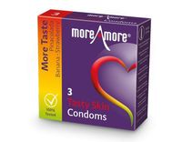 MoreAmore Tasty Skin Condooms 3 stuks - thumbnail