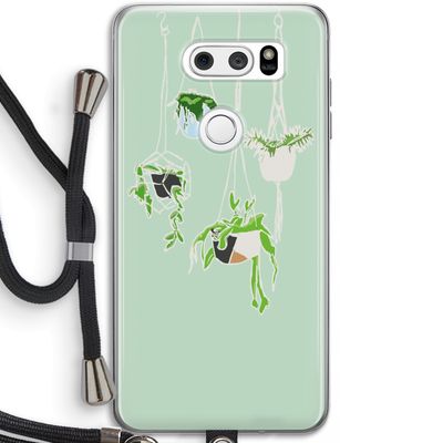 Hang In There: LG V30 Transparant Hoesje met koord