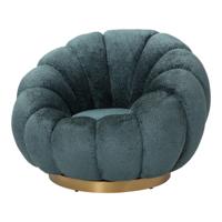 Daisy Fauteuil Teal met draaivoet