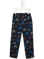 Bobo Choses pantalon à imprimé graphique - Bleu