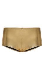 Dolce & Gabbana metallic-effect bikini bottoms - Or