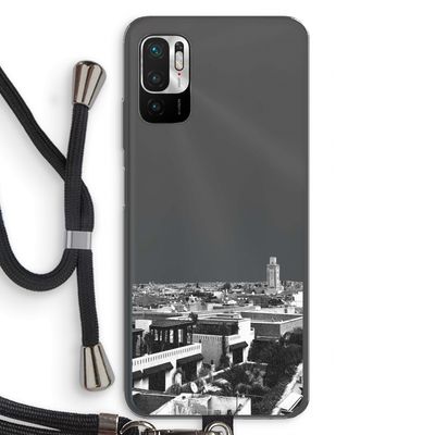 Marrakech Skyline : Xiaomi Redmi Note 10 5G Transparant Hoesje met koord