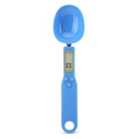Digitale LCD keuken voedsel gewicht meting professionele elektronische schaal lepel schaal (blauw)