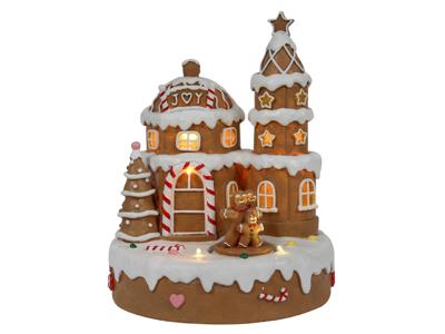 Kerst snoephuis LED 23 cm m/muziek 3xAA HIT - Hit Kerst snoephuis LED 23 cm m/muziek 3xAA HIT - Hit