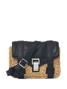 Proenza Schouler Raffia PS1 Mini satchel bag - Zwart