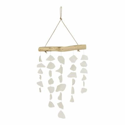 Muurdecoratie Glas Wit (60 x 25 x 1,5 cm)