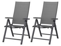 LIVARNO 2 Verstelbare tuinstoelen Houston