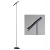 Artdelight Vloerlamp Kansas H 140 cm touch dimmer zwart