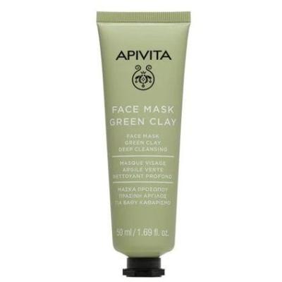 Apivita Masks & Scrubs Face Mask with Green Clay Mask 50ml