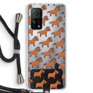 Pony: Xiaomi Mi 10T 5G Transparant Hoesje met koord