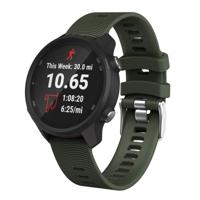 Smart Watch silicone polsband horlogeband voor Garmin Forerunner 245 (Army Green)