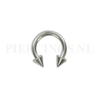 Circulair barbell 1.6 mm spikes 10 mm