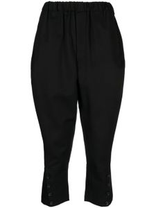 Black Comme Des Garçons pantalon court à coupe sarouel - Noir