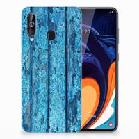 Samsung Galaxy A60 | Bumper Hoesje | Wood Blue