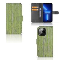 iPhone 13 Pro | Book Style Case | Green Wood