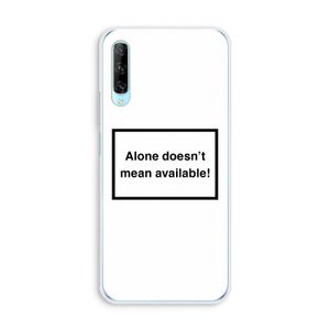 Alone: Huawei P Smart Pro Transparant Hoesje