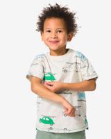 HEMA Kinder T-shirt Auto&apos;s Ecru (ecru)