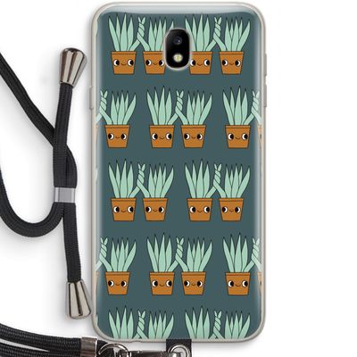Sansevieria: Samsung Galaxy J7 (2017) Transparant Hoesje met koord