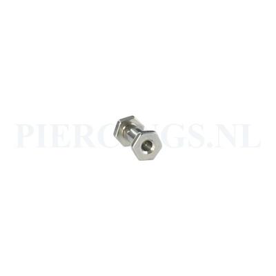 Tunnel zeshoek 3 mm 3 mm
