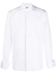 Zegna chemise cintrée à manches longues - Blanc