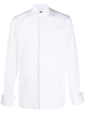 Zegna chemise cintrée à manches longues - Blanc