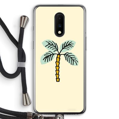 Palmboom: OnePlus 7 Transparant Hoesje met koord