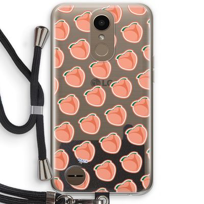 Just peachy: LG K10 (2017) Transparant Hoesje met koord