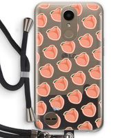 Just peachy: LG K10 (2017) Transparant Hoesje met koord
