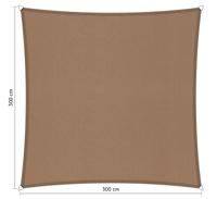 Vierkant schaduwdoek 3,00x3,00 m Brazilian sand Shadow Comfort - Shadow comfort
