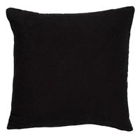 Dutch Decor - LINN - Kussenhoes 45x45 cm - 100% linnen - effen kleur - Raven - zwart - thumbnail