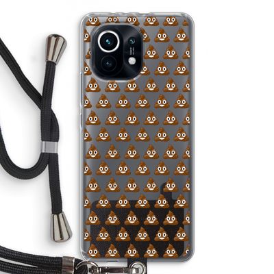 Poop emoji: Xiaomi Mi 11 Transparant Hoesje met koord