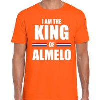 I am the King of Almelo Koningsdag t-shirt oranje voor heren - thumbnail