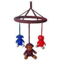 natureZOO Circle Mobile - Mr. Elephant, Mr. Monkey and Mrs. Orangutan hangend babyspeelgoed - thumbnail