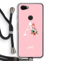 Pink Bouquet: Pixel 3a Transparant Hoesje met koord